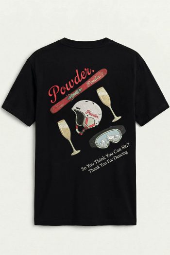 Powder, T-Shirt σε Μαύρο Χρώμα