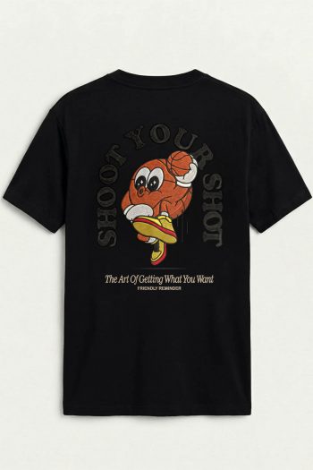 Shoot Your Shot, T-Shirt σε Μαύρο Χρώμα