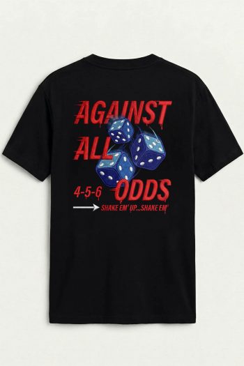 Against All Odds 456, T-Shirt σε Μαύρο Χρώμα