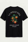 La Dolce Vita Amalfi, T-Shirt σε Μαύρο Χρώμα