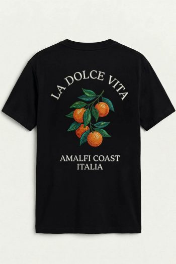 La Dolce Vita Amalfi, T-Shirt σε Μαύρο Χρώμα