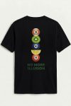 No More Illusions Line, T-Shirt σε Μαύρο Χρώμα