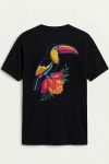 Toucan Back, T-Shirt σε Μαύρο Χρώμα