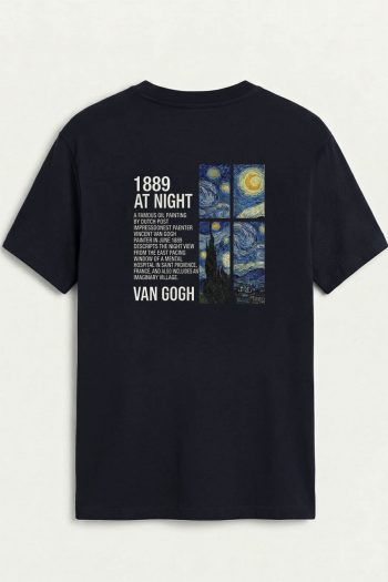 Van Starry Grid, T-Shirt σε Μπλε Χρώμα