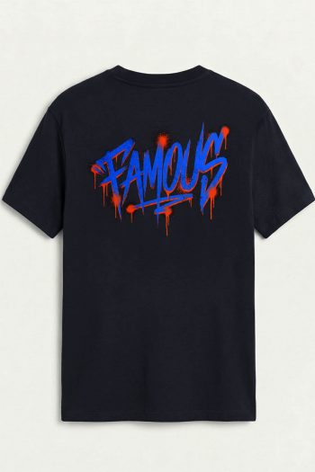 Famous Blue, T-Shirt σε Μπλε Χρώμα