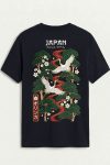 Japan Crane, T-Shirt σε Μπλε Χρώμα