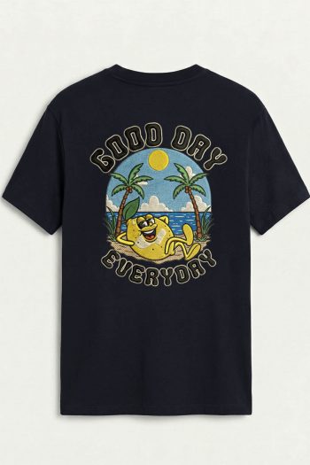 Good Day Everyday, T-Shirt σε Μπλε Χρώμα
