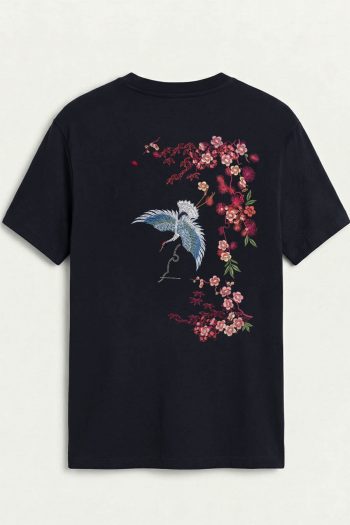 Diving Crane, T-Shirt σε Μπλε Χρώμα