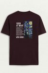 Van Starry Grid, T-Shirt σε Μπορντώ Χρώμα
