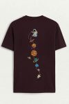 Planet Drop, T-Shirt σε Μπορντώ Χρώμα