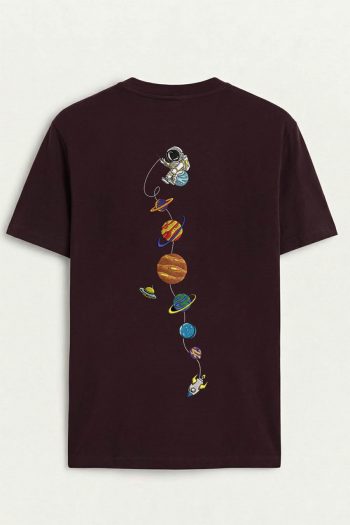 Planet Drop, T-Shirt σε Μπορντώ Χρώμα