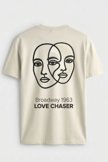 Love Chaser, T-Shirt σε Εκρού Χρώμα