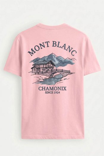 Mont Blanc Resort, T-Shirt σε Ροζ Χρώμα