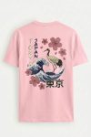 Tokyo Sakura Crane, T-Shirt σε Ροζ Χρώμα