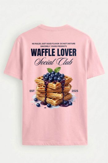Waffle Lover, T-Shirt σε Ροζ Χρώμα