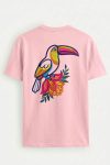 Toucan Back, T-Shirt σε Ροζ Χρώμα