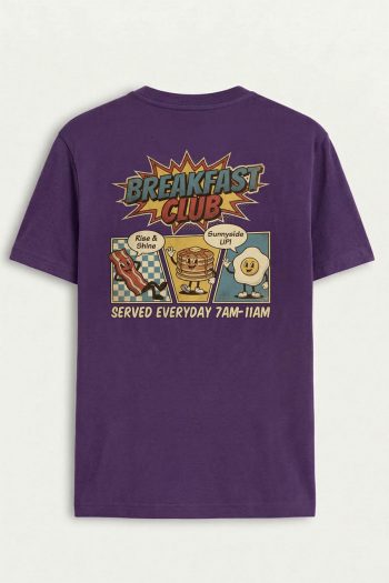 Breakfast Club, T-Shirt σε Μωβ Χρώμα