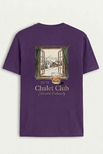 Chalet Club, T-Shirt σε Μωβ Χρώμα