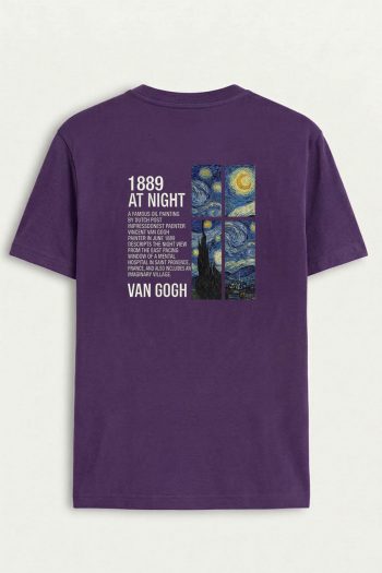 Van Starry Grid, T-Shirt σε Μωβ Χρώμα