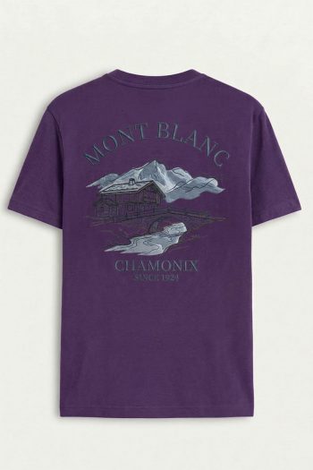 Mont Blanc Resort, T-Shirt σε Μωβ Χρώμα
