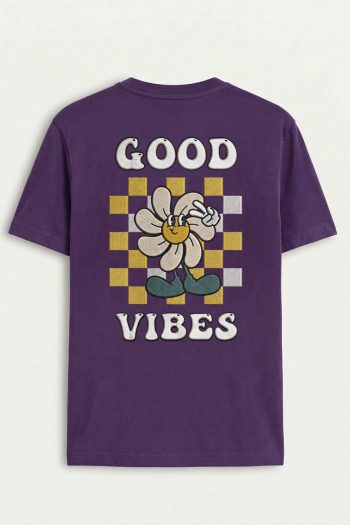 Good Vibes Always, T-Shirt σε Μωβ Χρώμα