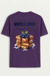 Waffle Lover, T-Shirt σε Μωβ Χρώμα