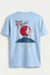 Japan Sakura Dove, T-Shirt σε Γαλάζιο Χρώμα