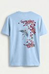 Diving Crane, T-Shirt σε Γαλάζιο Χρώμα