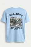 Chamonix Retro, T-Shirt σε Γαλάζιο Χρώμα