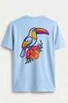 Toucan Back, T-Shirt σε Γαλάζιο Χρώμα