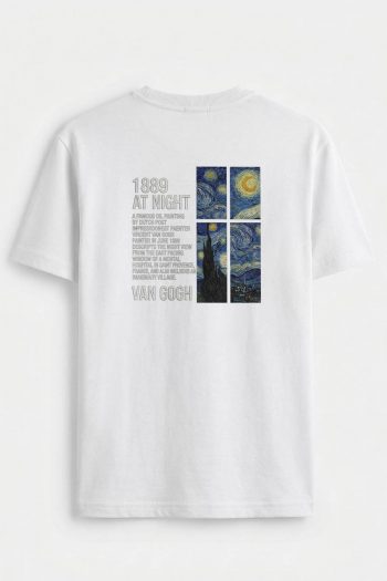Van Starry Grid, T-Shirt σε Λευκό Χρώμα