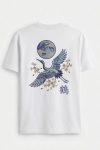 Wild Crane Moon, T-Shirt σε Λευκό Χρώμα