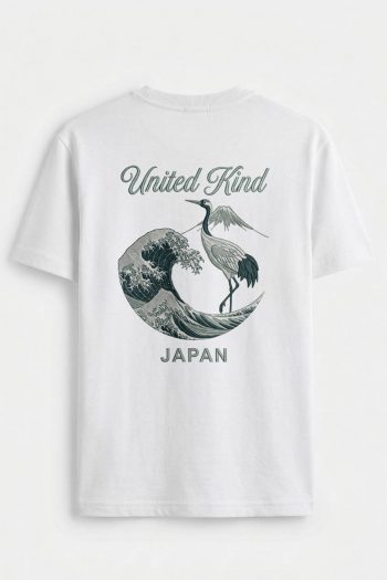 UK Crane Wave, T-Shirt σε Λευκό Χρώμα