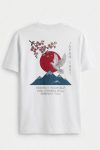 Japan Sakura Dove, T-Shirt σε Λευκό Χρώμα