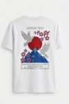 Japan Dove Geometric, T-Shirt σε Λευκό Χρώμα