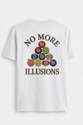 No More Illusions Pool, T-Shirt σε Λευκό Χρώμα