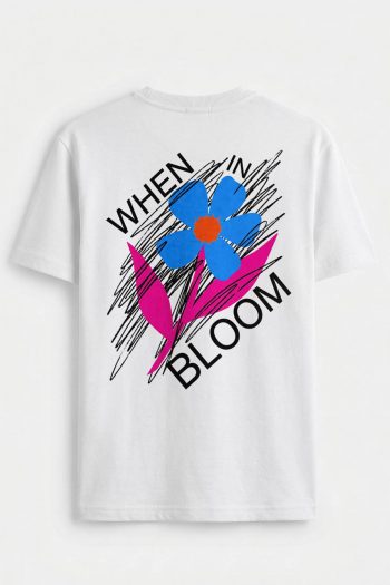 When We Bloom, T-Shirt σε Λευκό Χρώμα