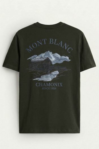 Mont Blanc Resort, T-Shirt σε Χακί Χρώμα