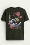 Tokyo Sakura Crane, T-Shirt σε Χακί Χρώμα