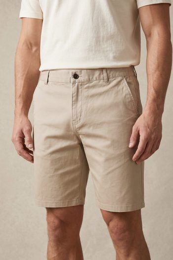 Ανδρική Βερμούδα Chino Smart Fit σε Μπεζ Χρώμα