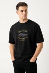 Oversized T-Shirt σε Μαύρο Χρώμα με σχέδιο, Riviera Yacht Club