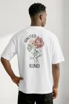 Oversized T-Shirt σε Λευκό Χρώμα, United Kind Flower Stems