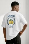 Oversized T-Shirt σε Λευκό Χρώμα, Amalfi Lemon Crest