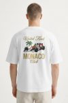 Oversized T-Shirt σε Λευκό Χρώμα, Monaco UK Racing Club