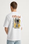 Oversized T-Shirt σε Λευκό Χρώμα, Official Racing Helmet