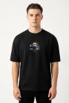 Oversized T-Shirt σε Μαύρο Χρώμα με σχέδιο, Coastal Camper Van