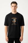 Oversized T-Shirt σε Μαύρο Χρώμα με σχέδιο, Game On Robot