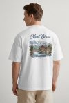 Oversized T-Shirt σε Λευκό Χρώμα, Mont Blanc Landscape