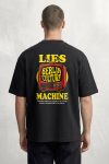 Oversized T-Shirt σε Μαύρο Χρώμα, Berlin Culture Machine