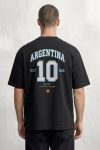Oversized T-Shirt σε Μαύρο Χρώμα, Argentina Ten Jersey